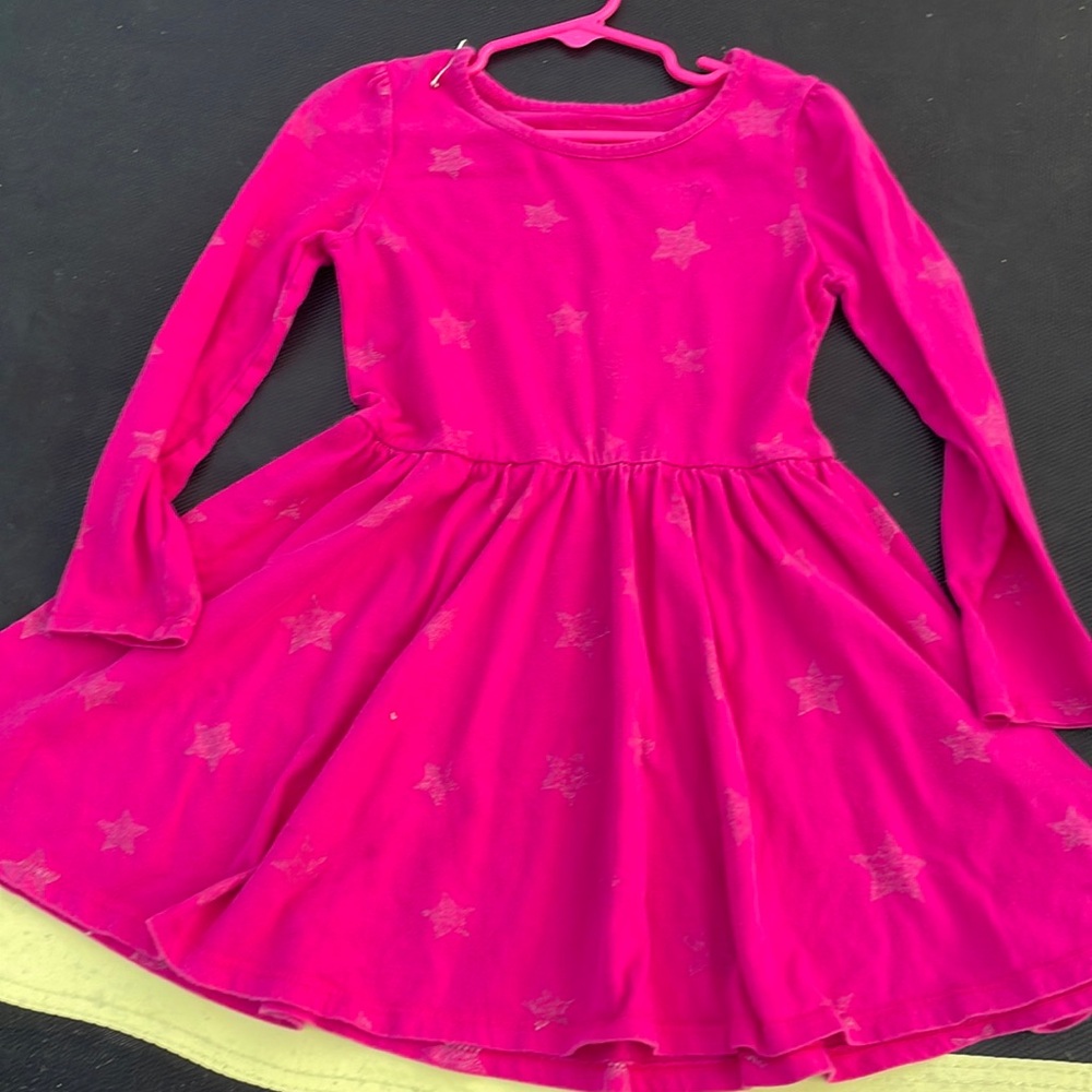 Bright pink, 5T long sleeve dress